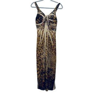 Fresh of LA Dress Size M Women’s Animal Print Casual Maxi